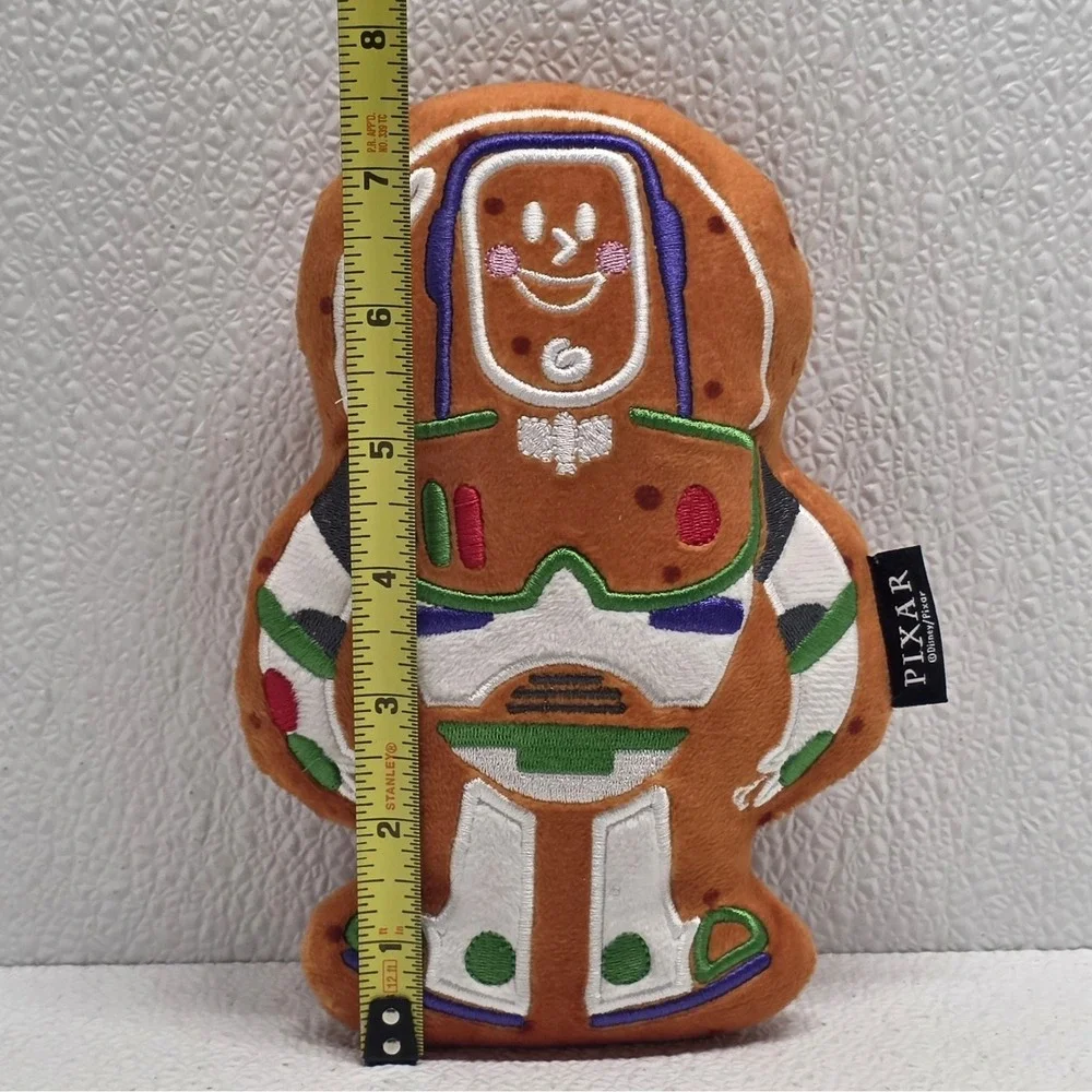 Chewy Pixar Buzz Lightyear Gingerbread Cookie Squeak Plush Toy